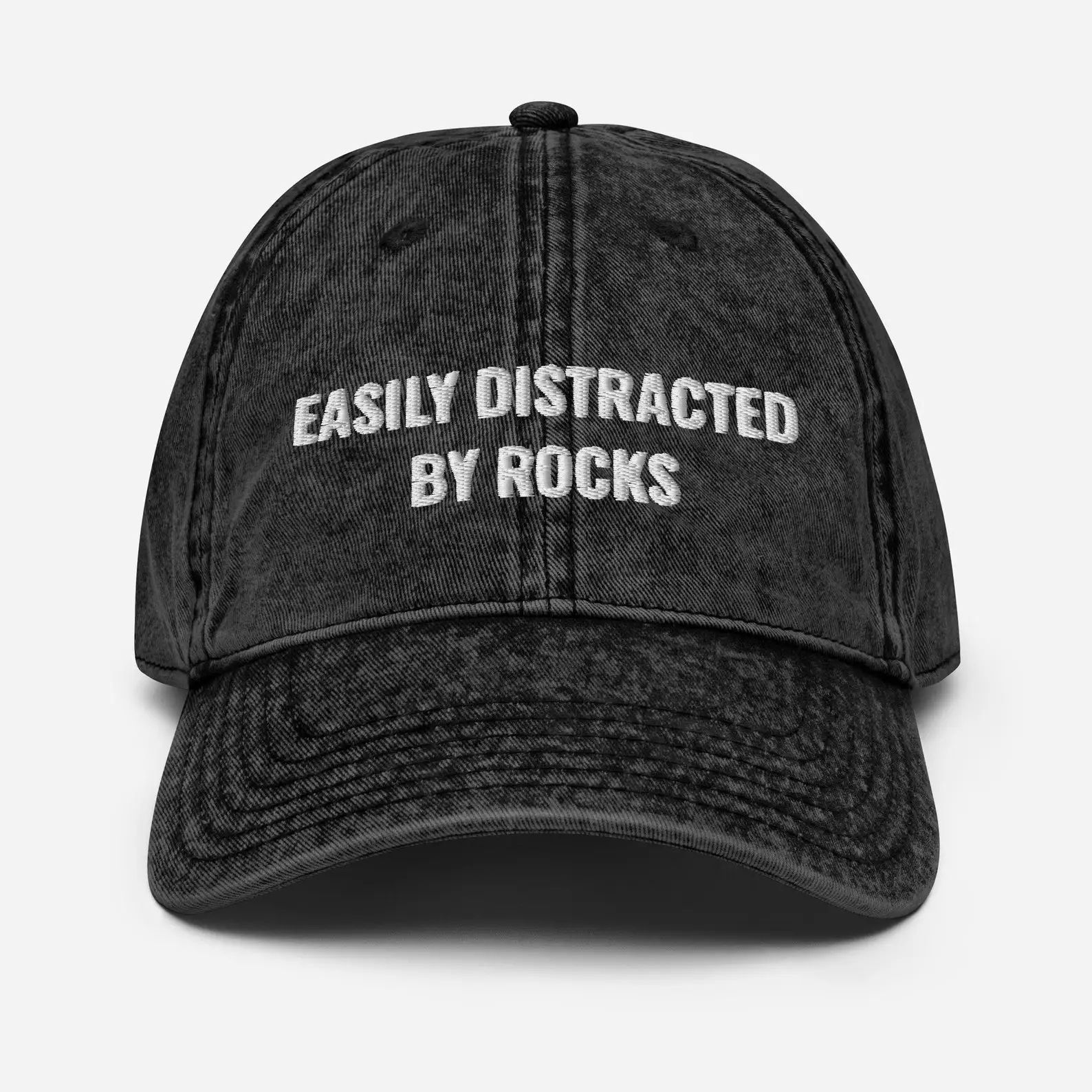 Easily Distracted By Rocks Hat, Geology, Geology Hat, Geology Gifts, Geologist Student, Geology Student Gifts, Vintage Cotton
