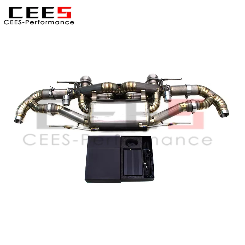 

cees Axle Exhaust for Aston Martin Rapide S 560CV V12 6.0L 2013-2018 Escape Exhaust Pipe Muffler with Valve Control System
