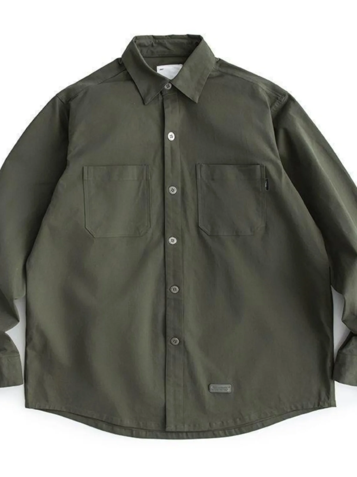 メンズカジュアル長袖ワークウェアシャツ 春秋新作デザインセンス メンズトップコートジャケット ルーズフィット レギュラー厚