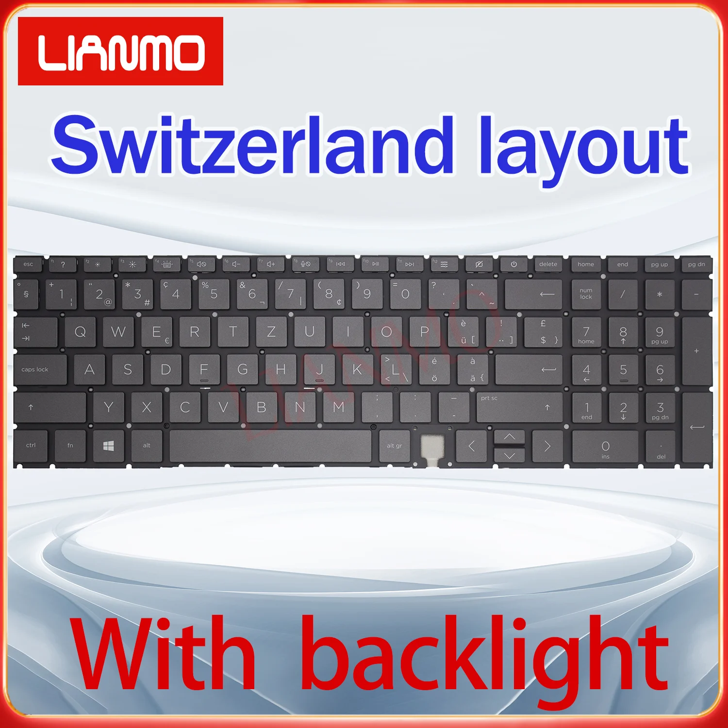 Switzerland/Czechoslovak/Italian/Japanese/Latin Spanish/US layout for HP Envy X360 15-ED 15-EE 15-AG 17-CG backlight keyboard
