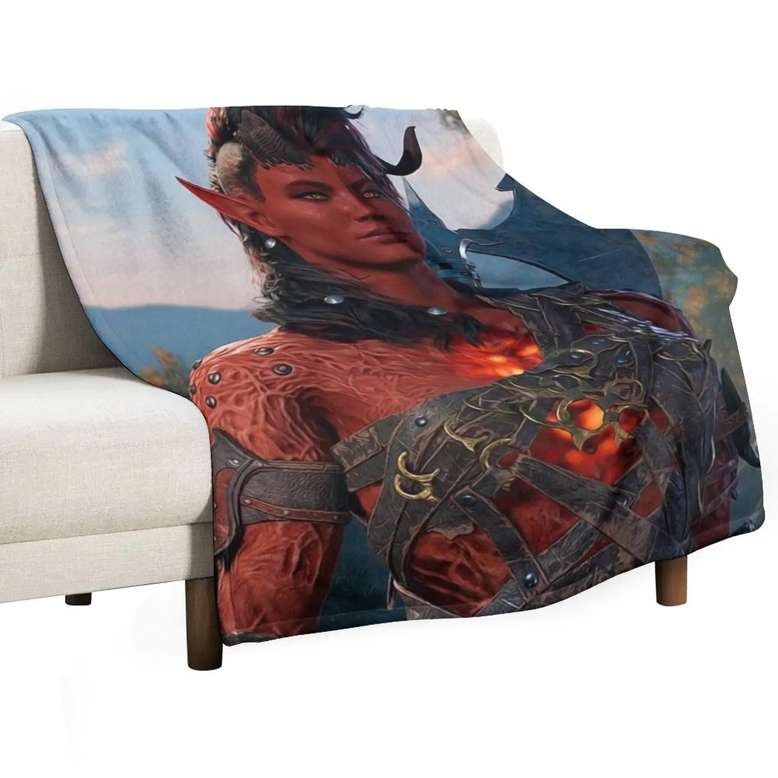 

Karlach the Tiefling Barbarian Adventurer Throw Blanket Cute Blankets For Baby for winter Luxury Thicken Blankets
