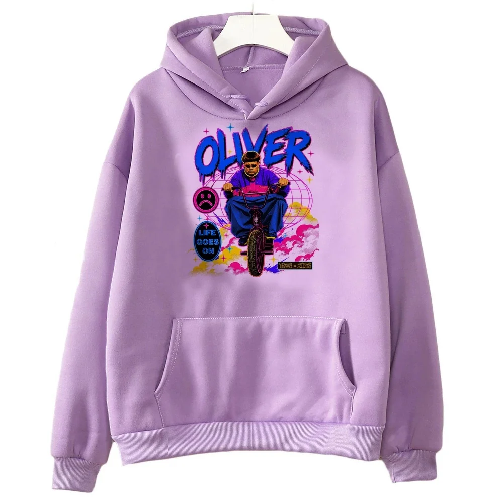 Oliver Tree womens hoodies cartoon hoodie crew neck fashion tops streetwear winter warm