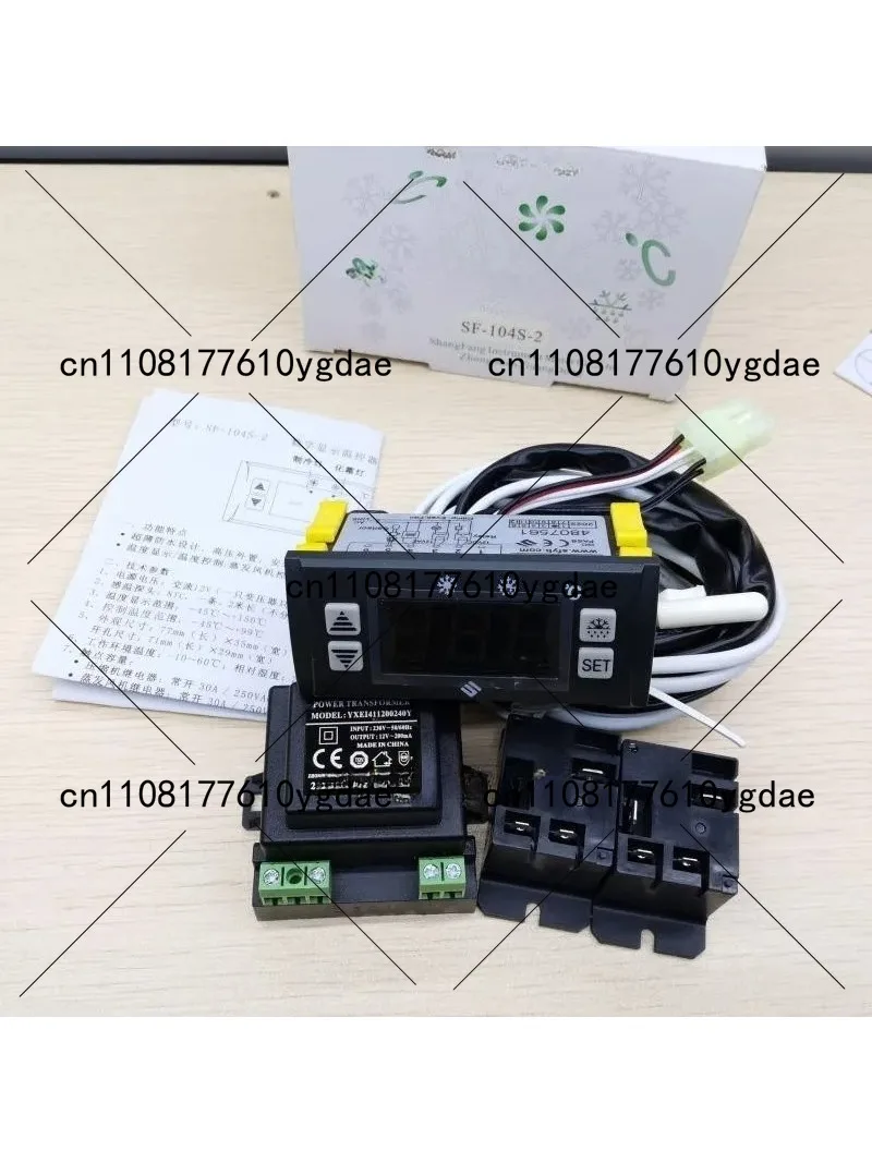 SF-104S-2 Cold Storage Digital Temperature Controller, Adjustable Electronic Thermostat, with Digital Display