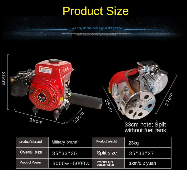 3000WMultifunction Generator Bass 48V60V72V Electric Tricycle Four-wheeled Car Sedan  Charging  Range Extender