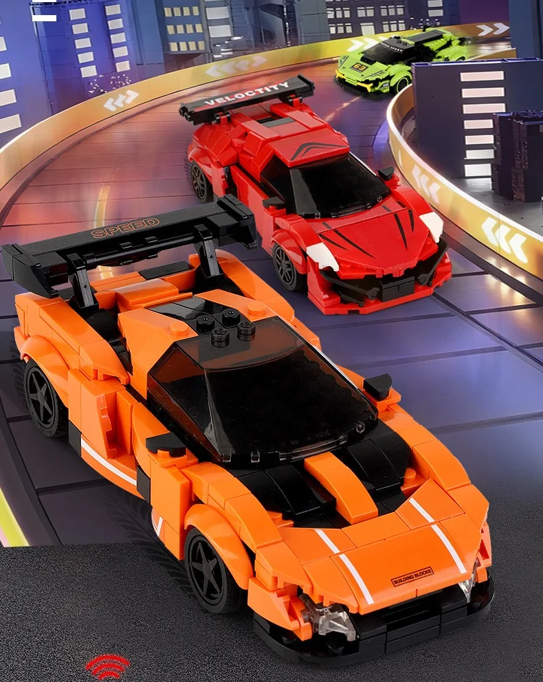 2.4G Remote Control Car Technical Building Blocks MOC Model Racing Supercar Vehicle Bricks Toys Kids Adults Birthday Gifts