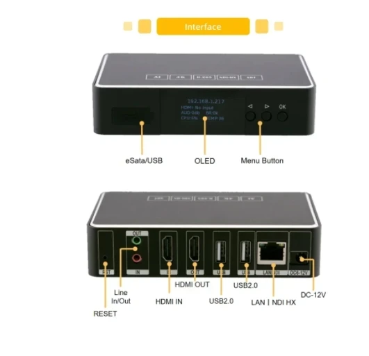 Imagem -05 - Link pi Enc1-v3 Codificador Hdmi Decodificador Ndi 4k 1080p Srt Rtsp Rtmp Http Hls H265 8gb Emmc Transmissão ao Vivo