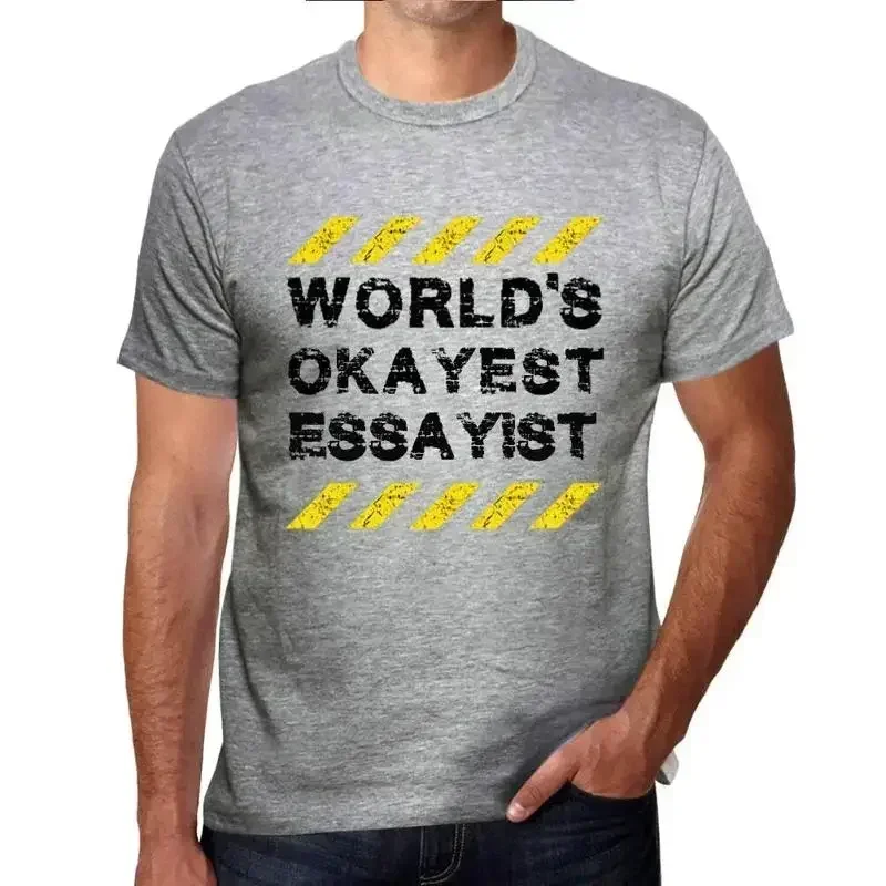 Men's T Shirt Worlds Okayest Essayist Eco Friendly Limited Edition