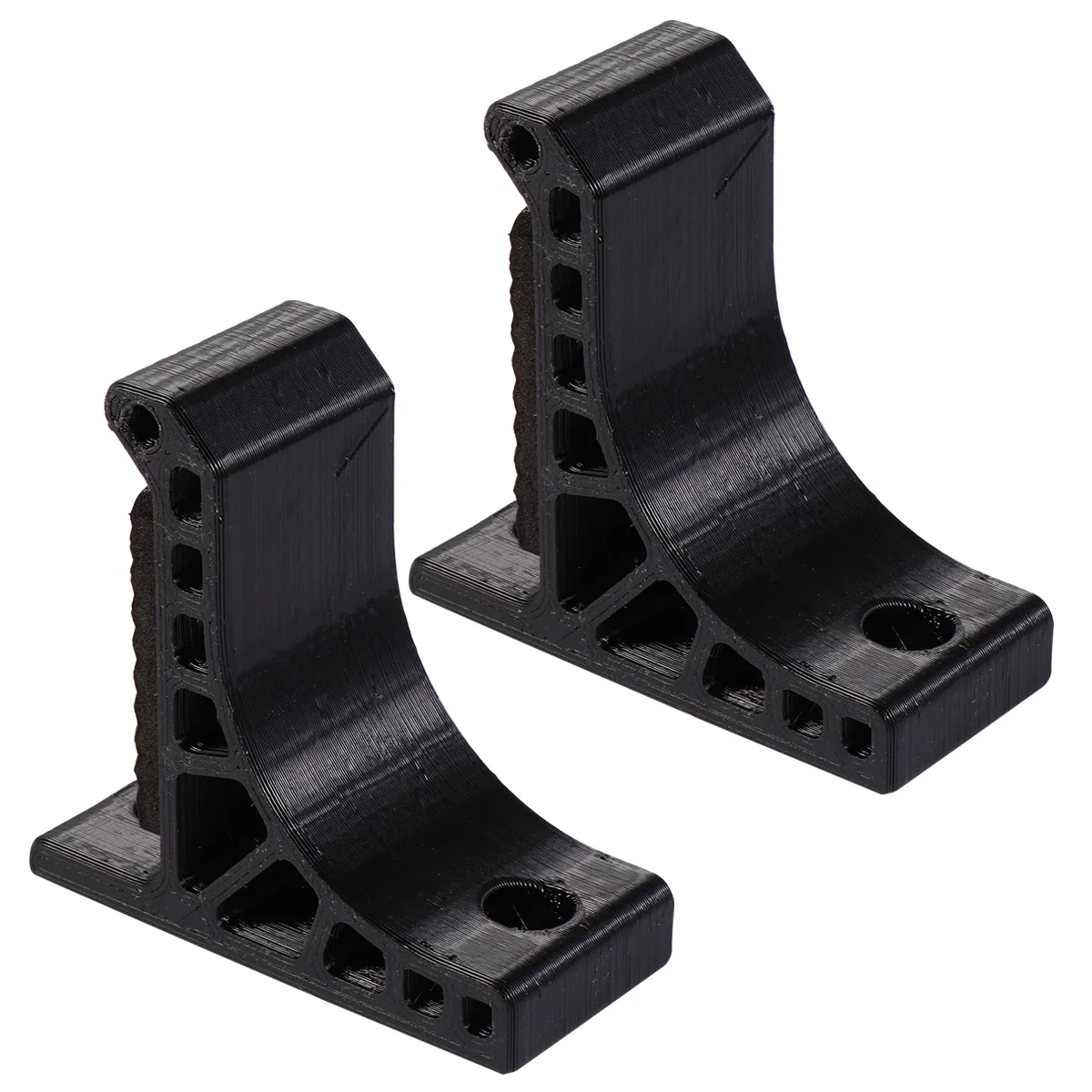 

Wall Mount Bow Rack ABS Adhesive Back Screw Fixation Smooth Edge Sponge Pad for Compound Bow Stand Kickstand