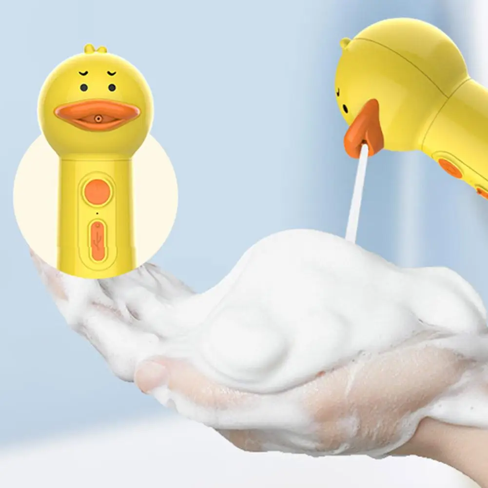 Yellow Duck Electric Foam Machine Usb Charging Automatic Soap Dispenser Foam Machine Pet Cleaning Foam Cleaning, Cat Accessories