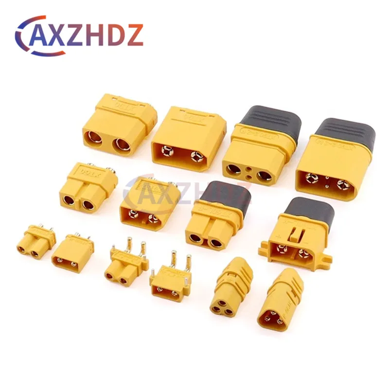 2PCS XT60 Aircraft Model Xt90S Connectors Xt30u High Current Male Female Docking M Lithium Battery Charging Plugs XT-30/90 XT-60