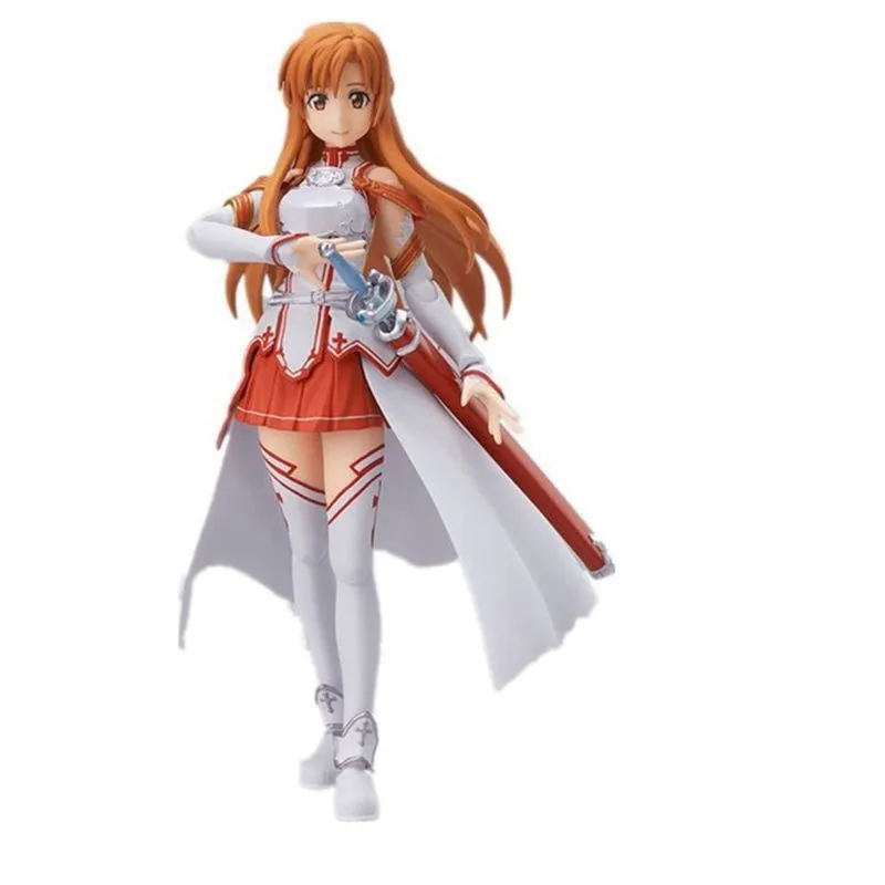 14Cm Sword Art Online Sao Yuuki Asuna Figuur Populaire Anime Action Figures Boxed Model Poppen Speelgoed Voor Kinderen Pvc ornament