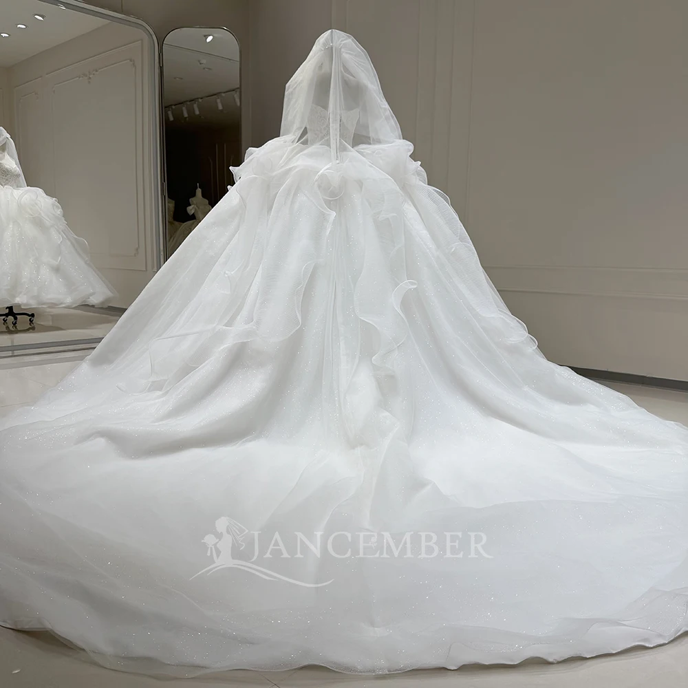 Superfine Lace Beads Women's Affordable Beach Wedding Dress Sexy Strapless Bridal Dress Customized vestidos de novia boda