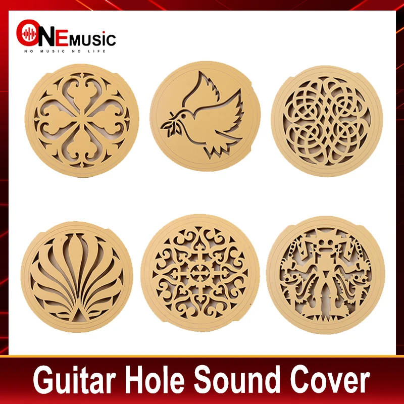 Natural Wood Sound Hole Cover Sound Cover Block for 41\