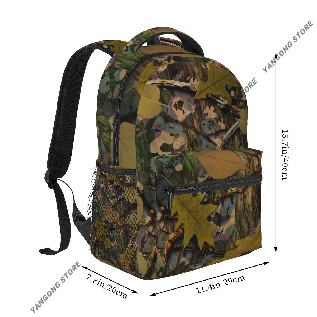 Backpack Casual Travel Bag Natural Camouflage Tile School Bag Fashion Shoulder Bag For Teenage Girl Bagpack