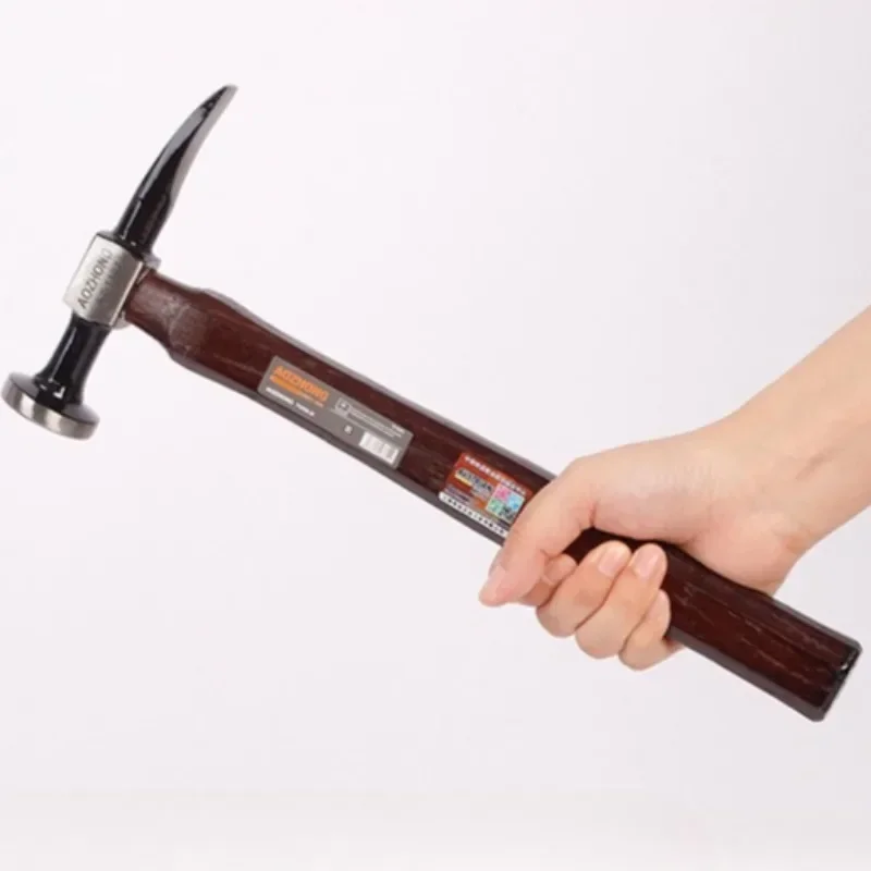High-carbon Steel Multifunctional Sheet Metal Hammer Professional Car Repair Tools Wood Handle Hammer Woodworking Hand Tools