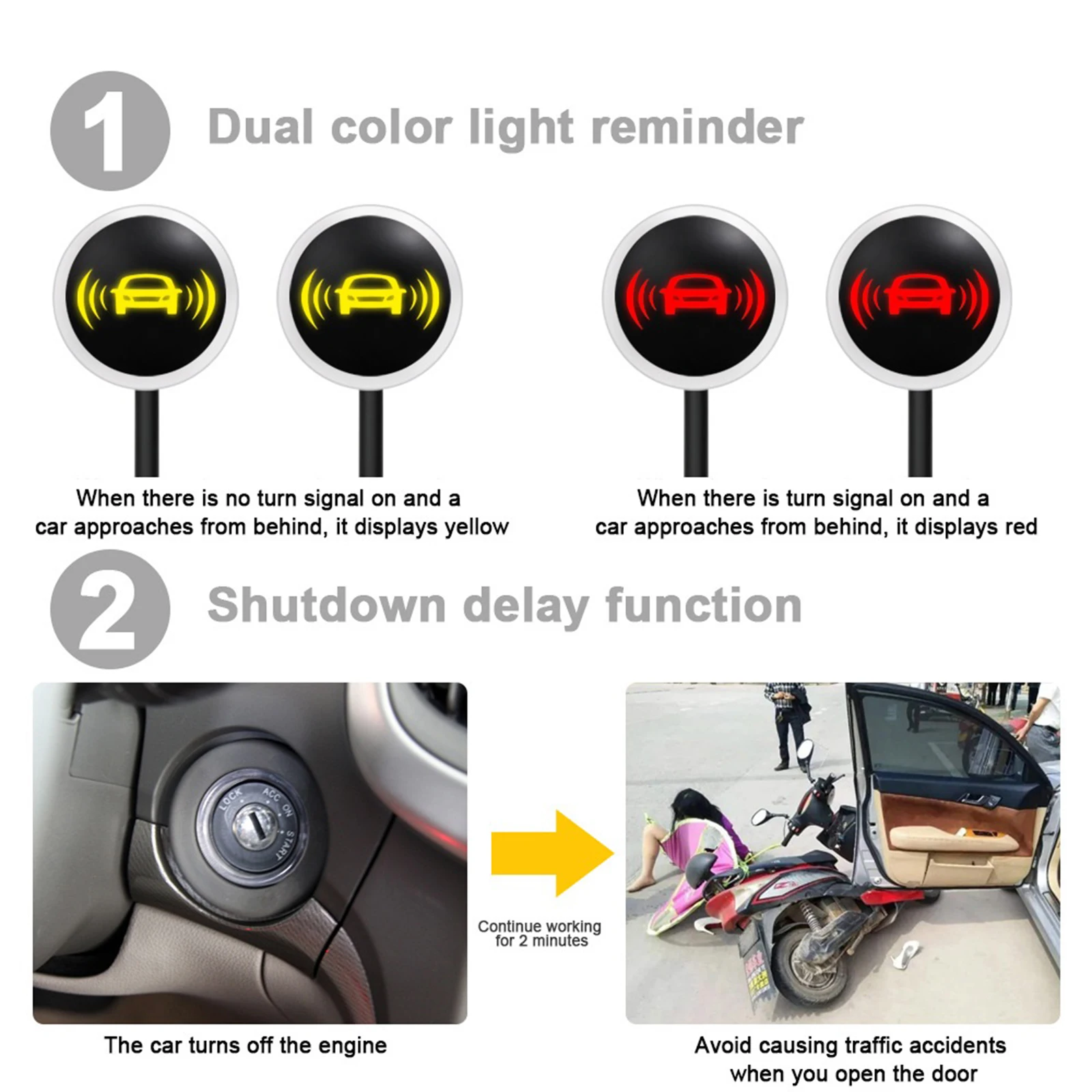 24Ghz Car BSD Blind Spot Radar Detection System Universal IP67 Microwave Sensor Change Lane Driving Assistance Reversing Radar