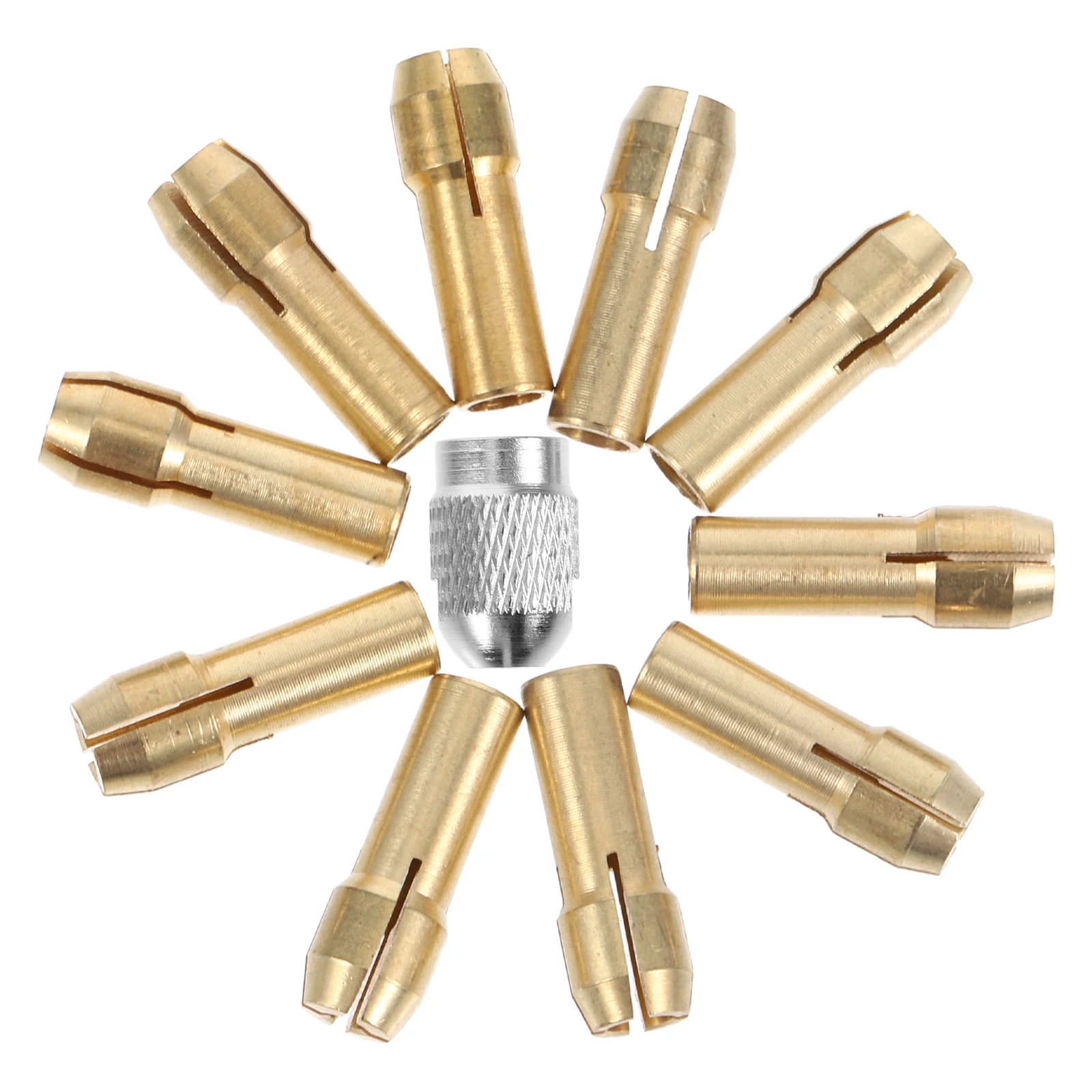 1 set 1 set trapano in miniatura utensile rotante elettrico pinza di ricambio adattatore di bloccaggio per rettificatrice mandrino girevole a sgancio rapido