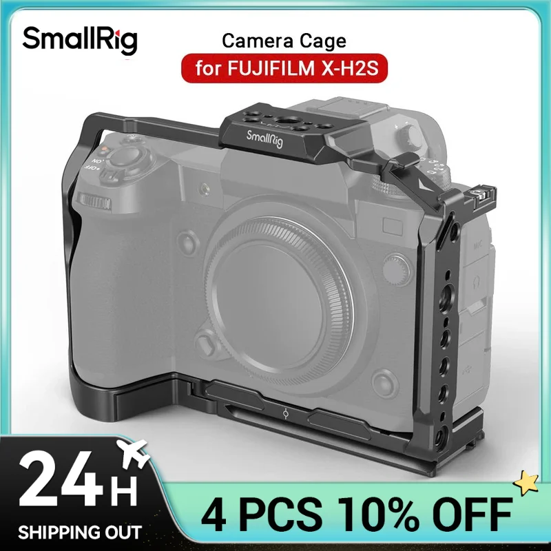 

SmallRig Multifunctional Cage for FUJIFILM X-H2S with FT-XH / VG-XH Battery Grip Bottom with Arca-Swiss Quick Release Plate 3933