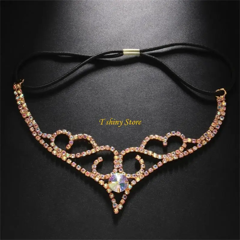 

N58F Lady Headband Bridal Shower Party Headwear Wedding Headdress Aesthetic Headpiece