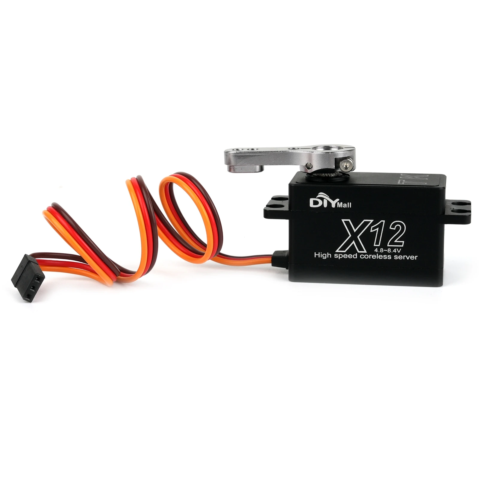 X12 Servo coreless ad alta velocità a basso profilo 12KG - 25T Custodia digitale completamente in metallo con ingranaggi in acciaio inossidabile per auto/barche RC 1/8 1/10