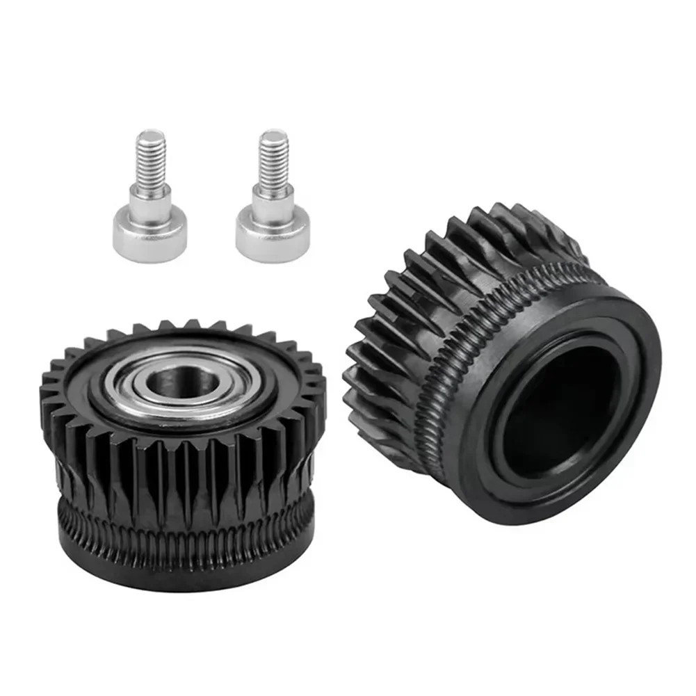 Reliable and Smooth Filament Feeding with Coating Hardened Steel Extruder Gears Kit for K1 K1 Max For K1C