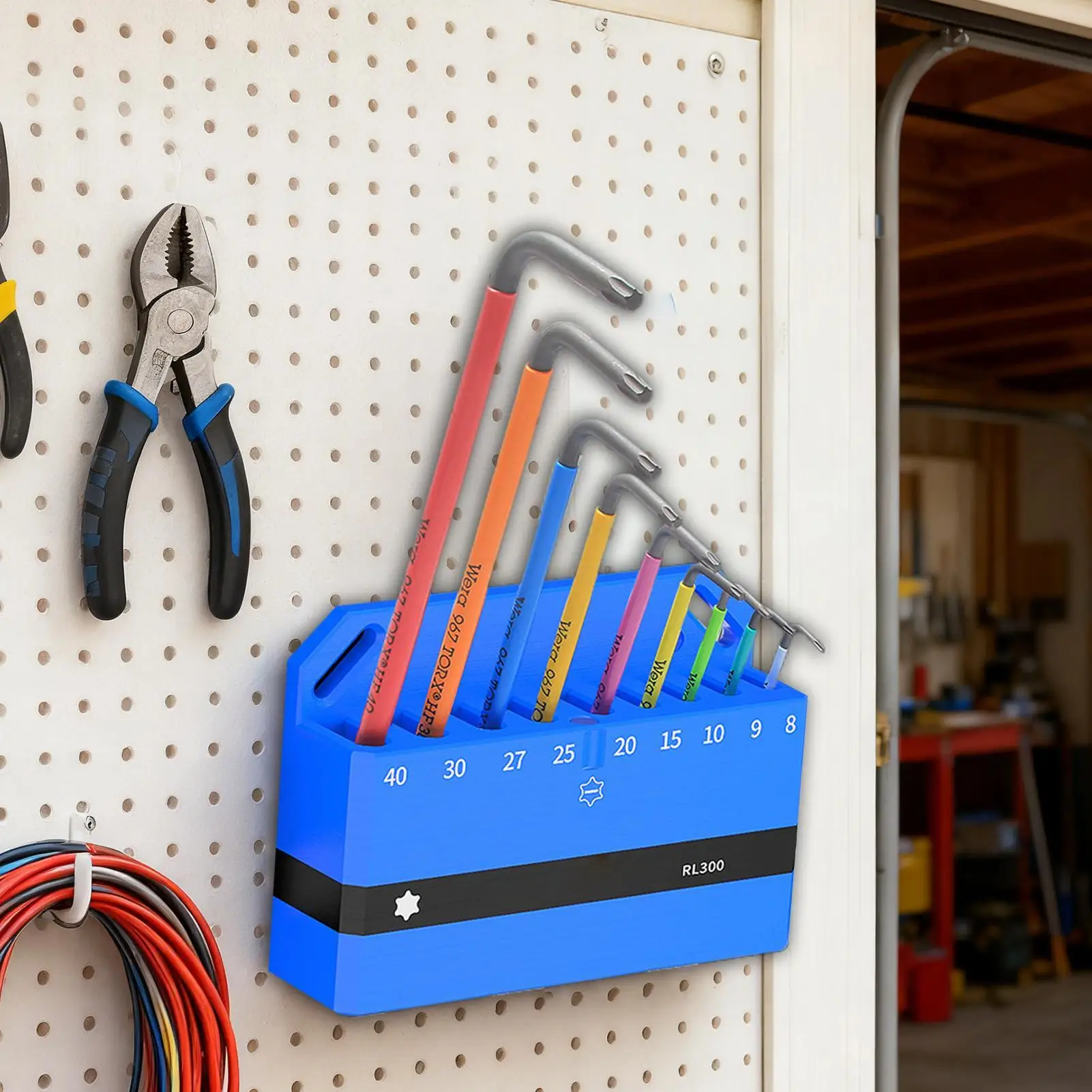 وجع المنظم المغناطيسي أداة رف وجع جدار الرف للدراجة عرافة المفك أداة إصلاح جدار منظمة عرض ورشة المرآب #4