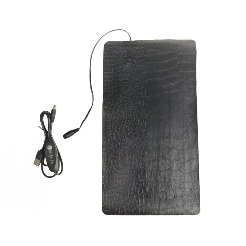 A67P-USB Leather Anti-Scratch Pet Heating Pad For Reptiles And Turtles Adjustable 3-Level Temperature, Waterproof