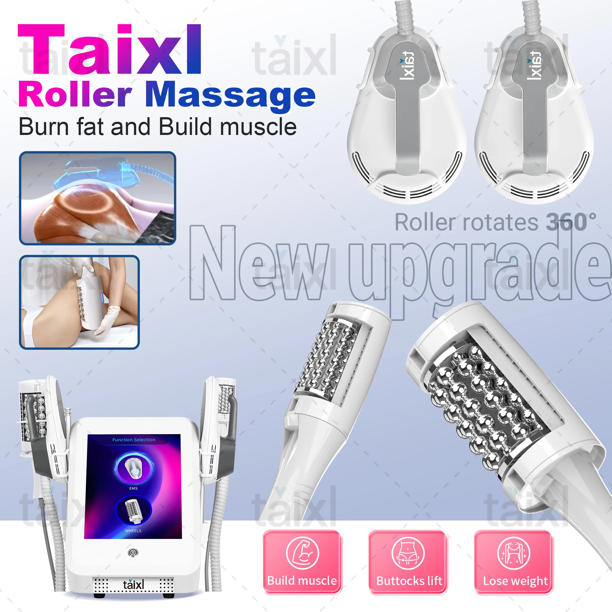 

New Star Electromagnetic Body EMS+DLS Shape Slimming Physiotherapy Cellulite Removal Roller Reformer Weight Lose Machine