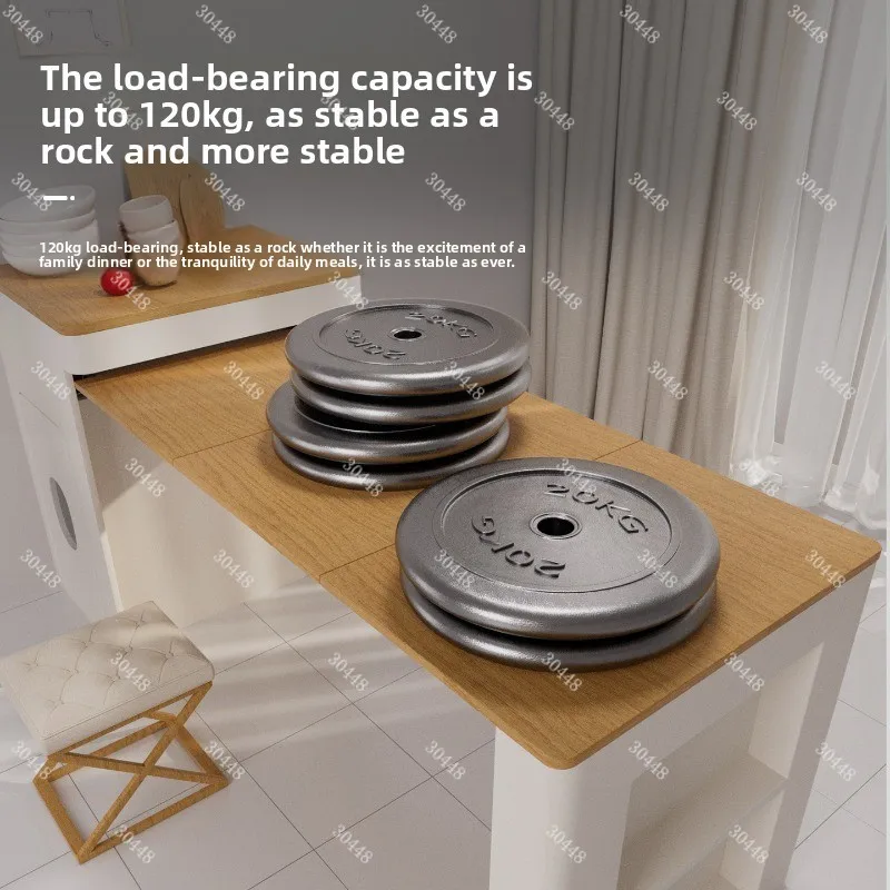 Hidden Folding Table Rail Aluminum Alloy Telescopic Cabinet Dining Table Sliding Rail Flat Push Folding Table Hardware