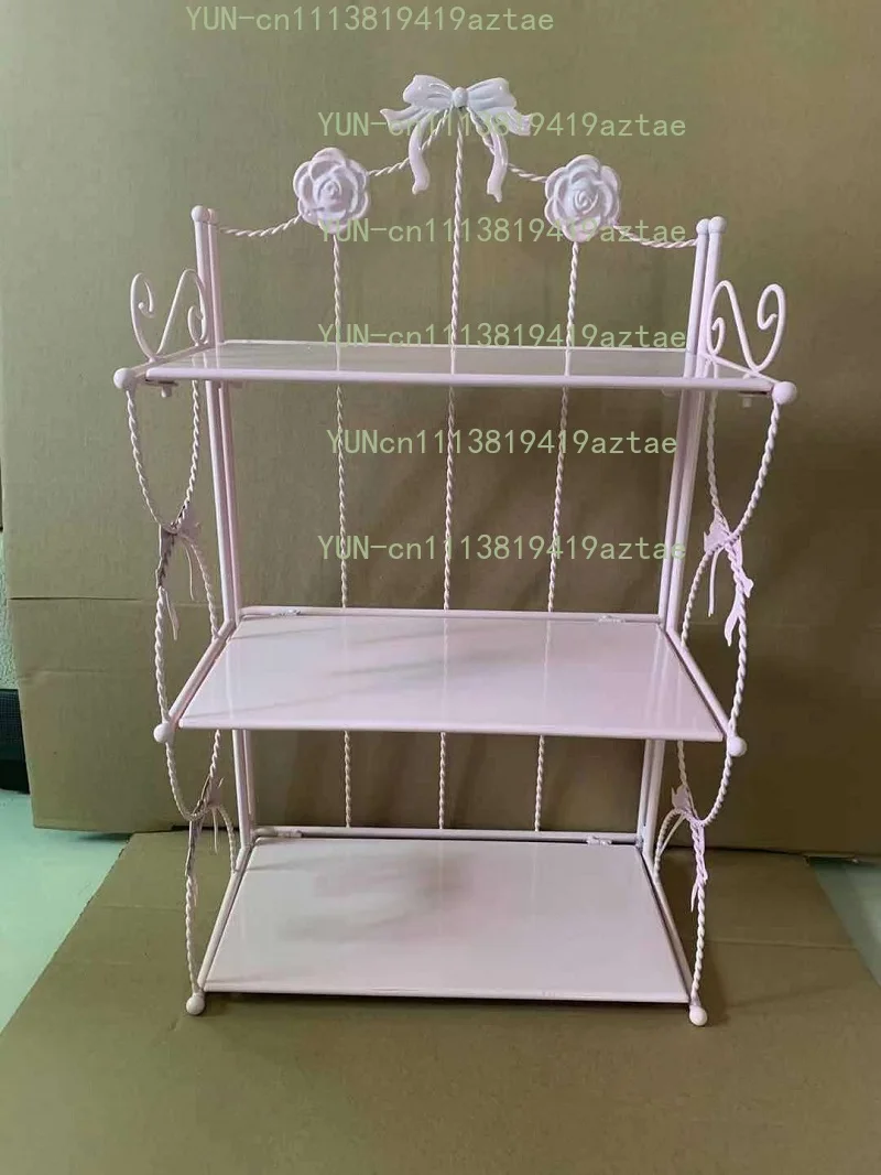 Multi-Layer Iron Desktop Storage Rack Metal Desk Organizer Shelf