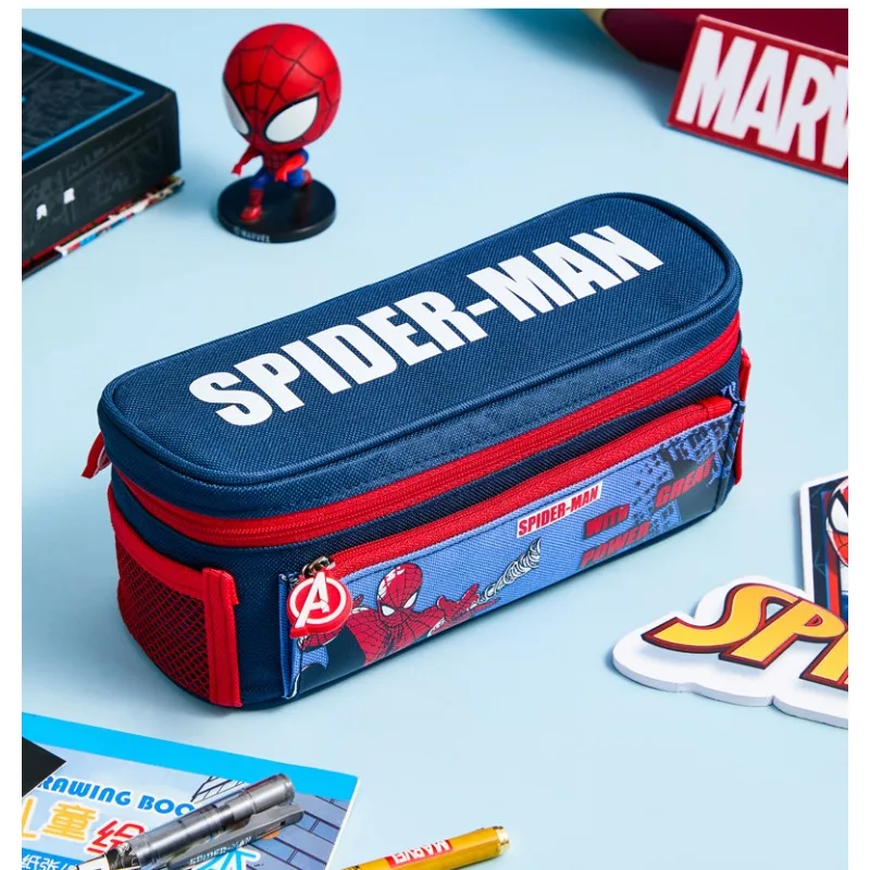 

Marvel Comics Spider-Man Handsome cartoon pattern pencil case Anime peripherals Small gift