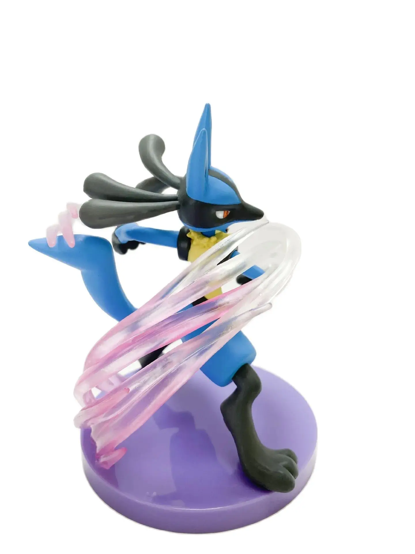 Kawaii Pokemon Lucario Battle Ver. PVC Action Figure Kawaii Anime Standbeeld Collectible Game Model Kinderen Speelgoed Pop Geschenken 14 cm