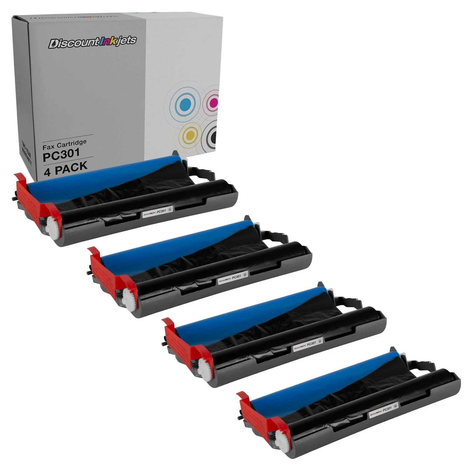 

4PK PC301 PC-301 with PC302RF for Brother Fax Printing Cartridge FAX 870MC 885MC