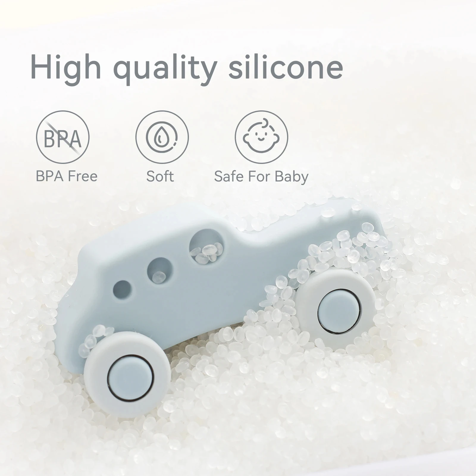 Montessori Baby Silicone Car Toys 0 12 Months Newborn Baby Things Silicone Baby Teether Toy Car Educational Toy Silicone Blocks