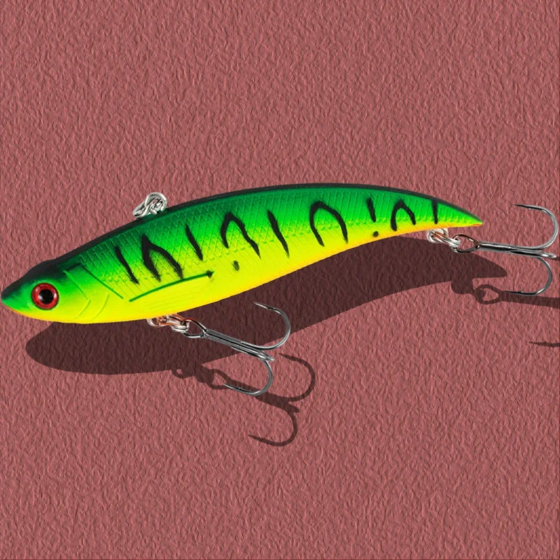 90mm 18g Sinking Rattlin Vib Wobblers Ice Fishing Lures Artificial Bait For Cod Perch Lake Trout Rattlin Vika 90S Fishing Tackle