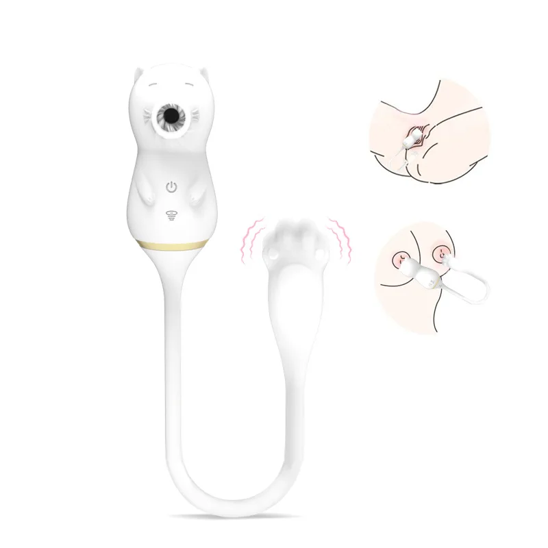 2 In 1 Sucker Vibrator Ei Speeltjes Voor Vrouwen G-Spot Clitoris Stimulator Tepel Zuigen Vibrators Vrouwelijke Masturbator vibrerende