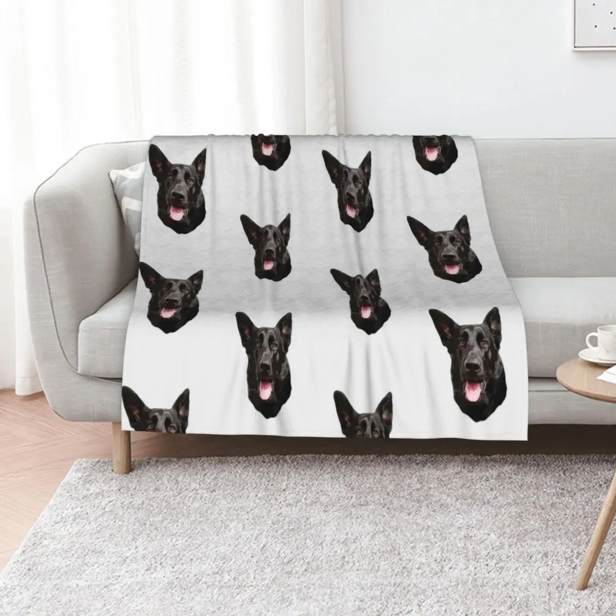 Black German Shepherd Dog - Stunning! Throw Blanket Retros Soft Custom decorative warm winter Blankets