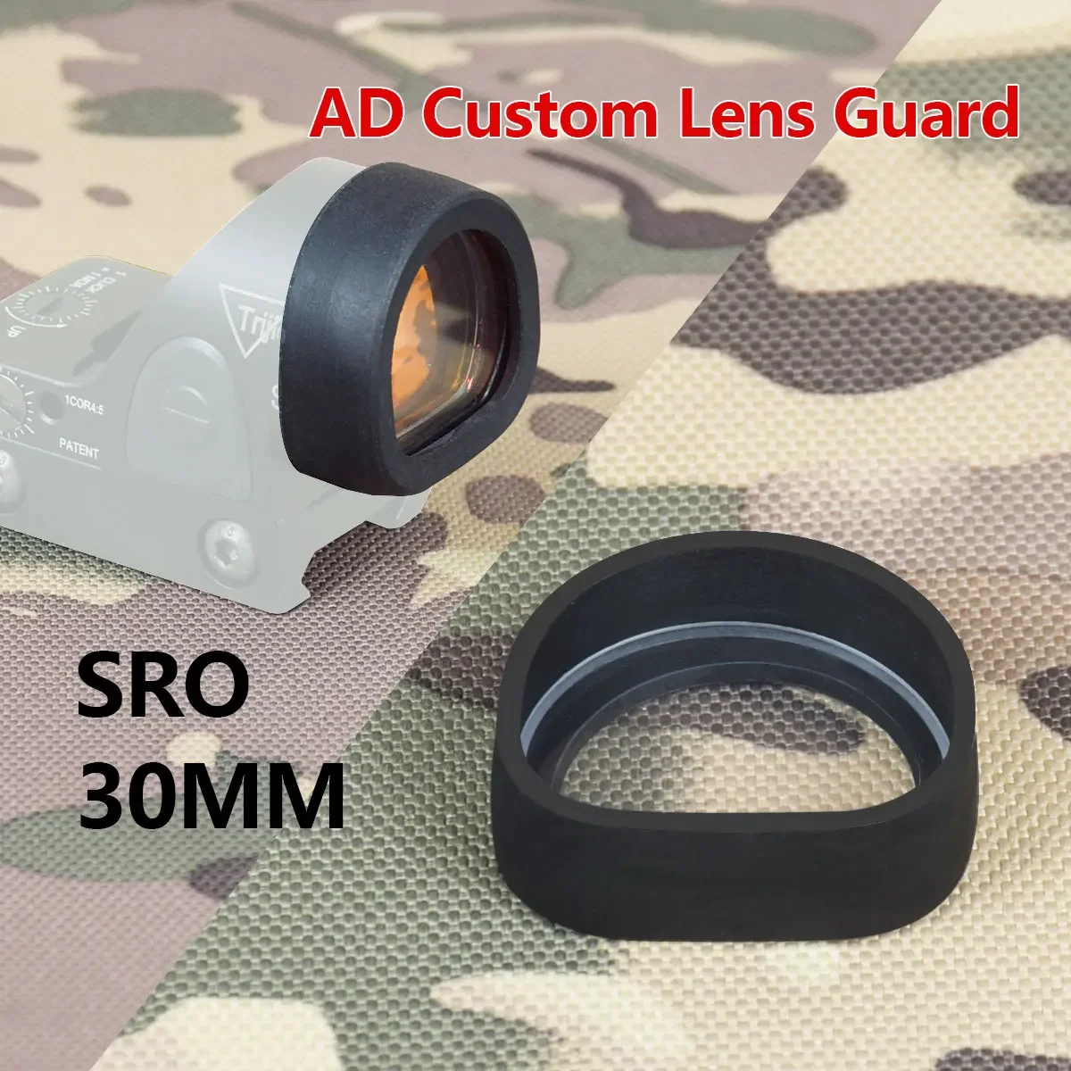Tactical SureFire M300 M600 X300 X400 TR1 Weapon Light Rubber Lens Cover Cap Guard Protector For Trijicon SRO MRO Red Dot Sight