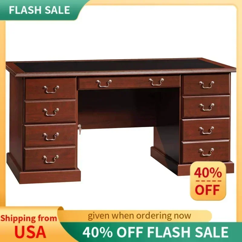 

D2BSauder Heritage Hill Executive Desk, классическая вишневая отделка