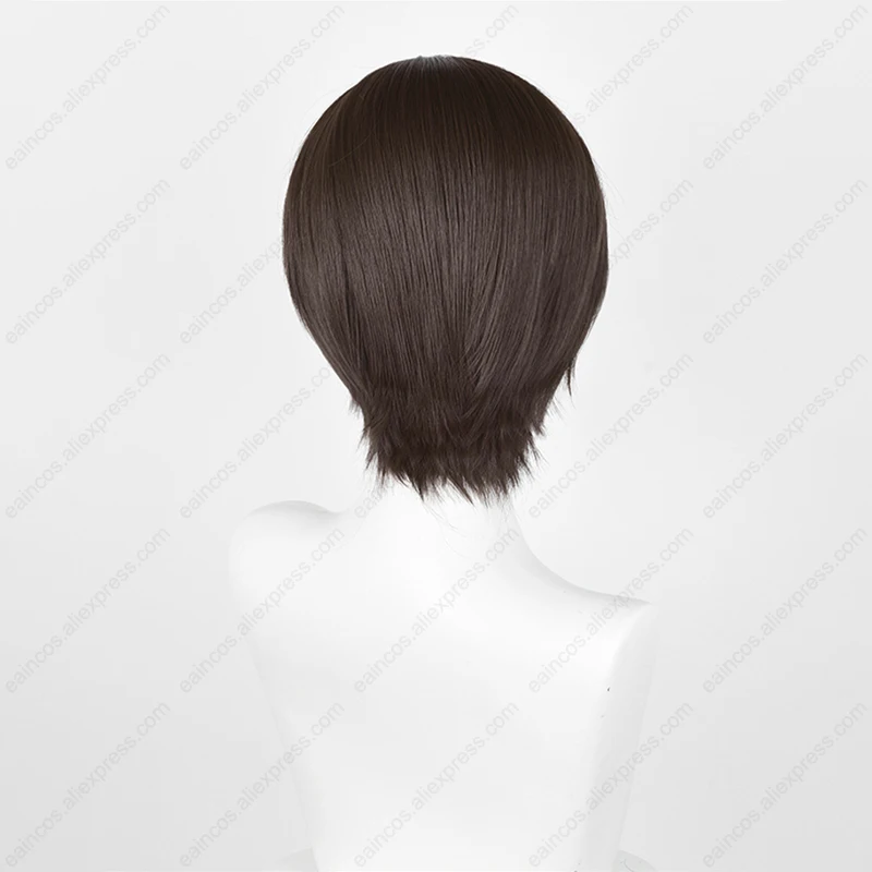 Haruhi Fujioka Cosplay Wig 30cm Dark Brown Wigs Heat Resistant Synthetic Hair