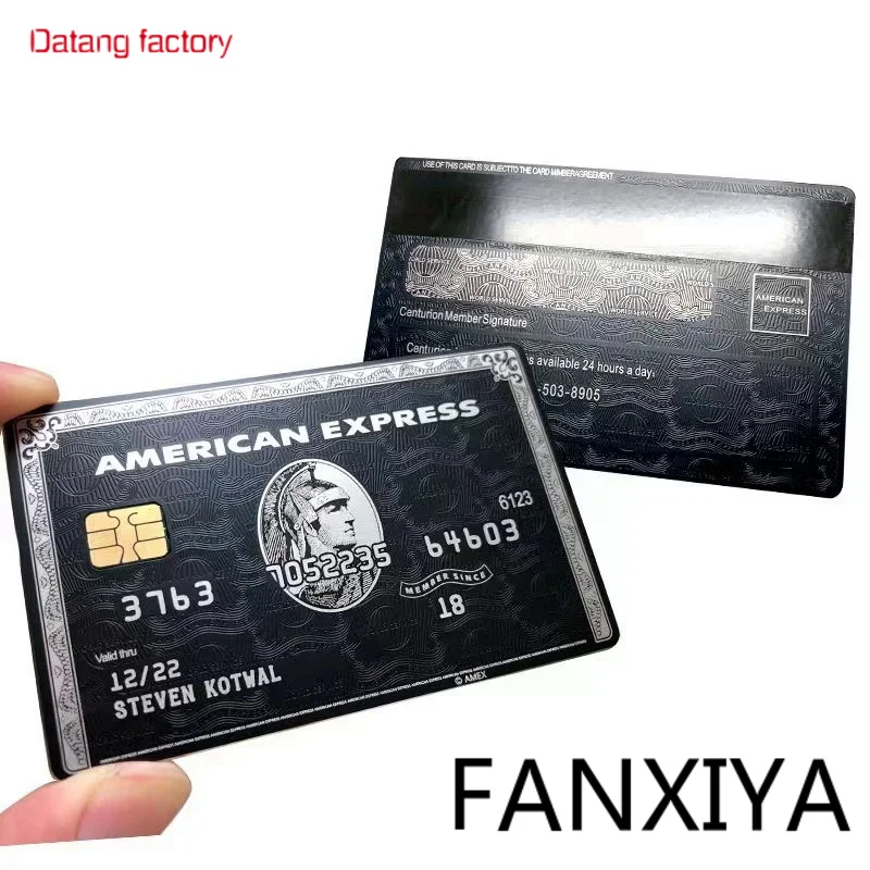 Imagem -04 - Cartão de Metal Personalizado Conve Seu Preço Antigo Aex Bla Card Aex Centurion Card Suppo Print Card Acex Exprs