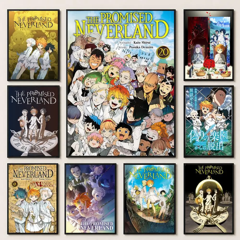 anime The Promised Neverland S1 Poster HD Poster Warm Home Decoration Suitable for Bedroom and Living Room Gifts Giving