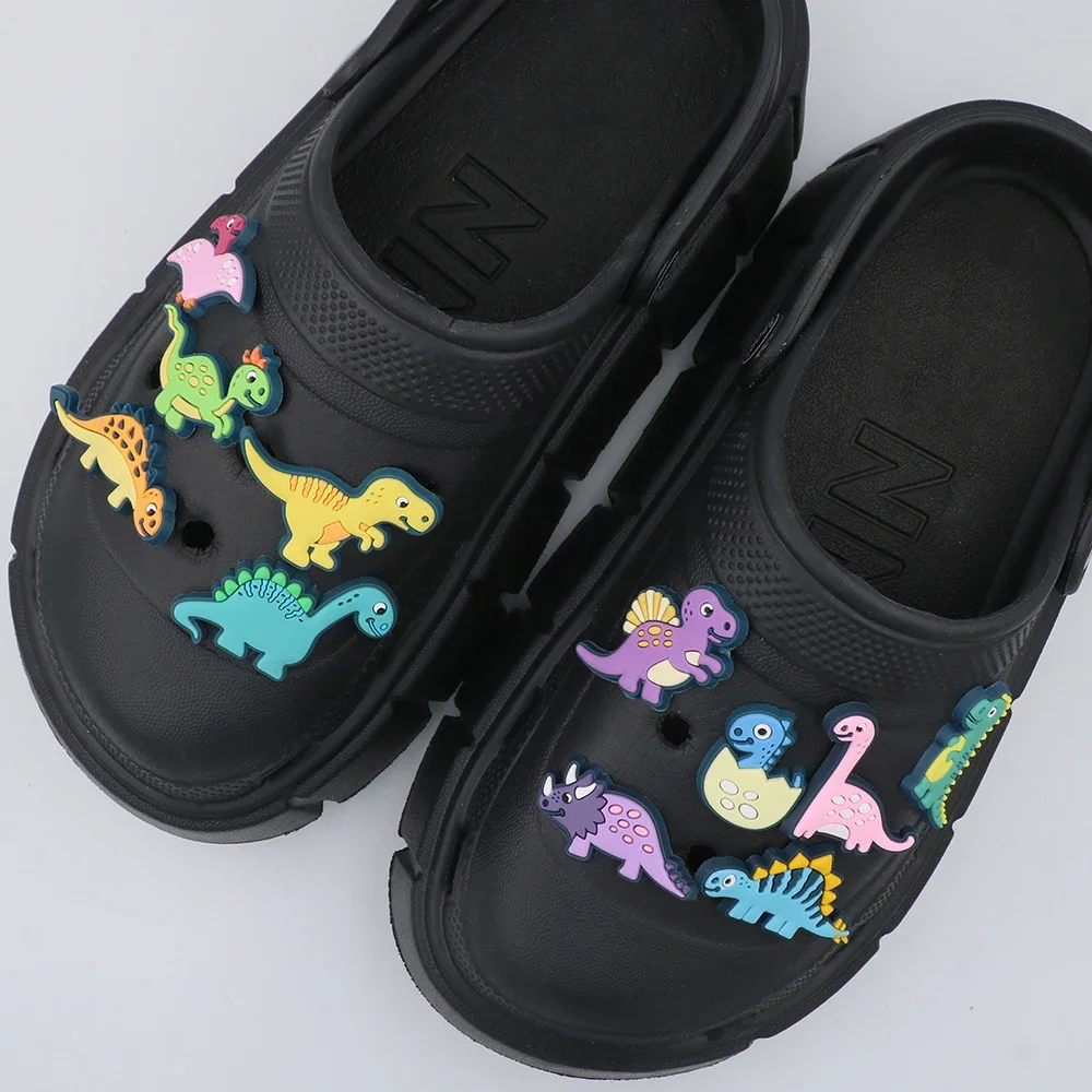 Shoe Decoration Charms Cartoon Ancient Animals 12 Types Optional Dinosaur Shoe Accessories Buckles Holiday Gift 1 Piece
