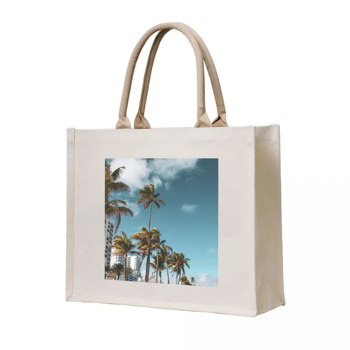 

Palm trees in Fort Lauderdale Florida Tote Bag tote bag women Women's tote bag personalized canvas