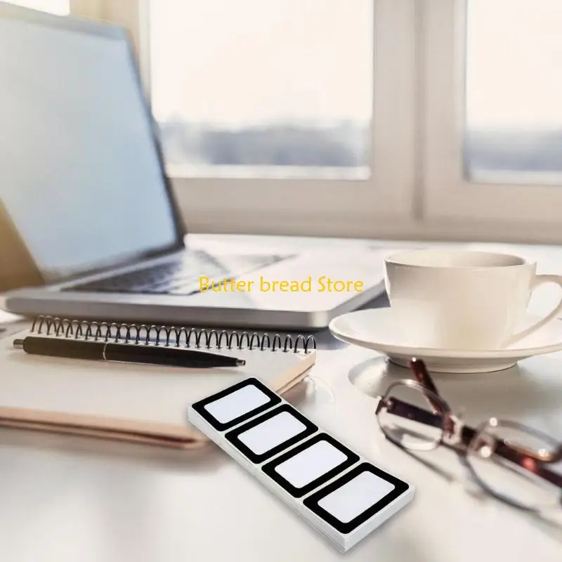 

W89C 300 шт., наклейки с черной каймой, наклейки с именами, 3x2,3 дюйма, самоклеящиеся этикетки с именами для детского сада,