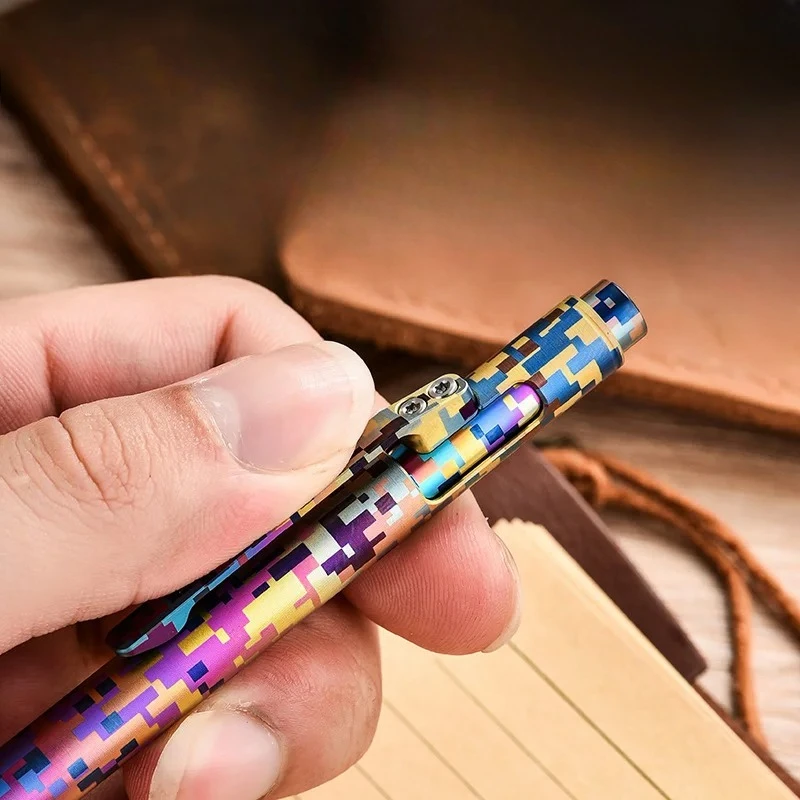 New Colorful Titanium Alloy Outdoor Multi Functional Tactical Pen Portable Hiking Camping Personalized Writing EDC Tool - Image 4