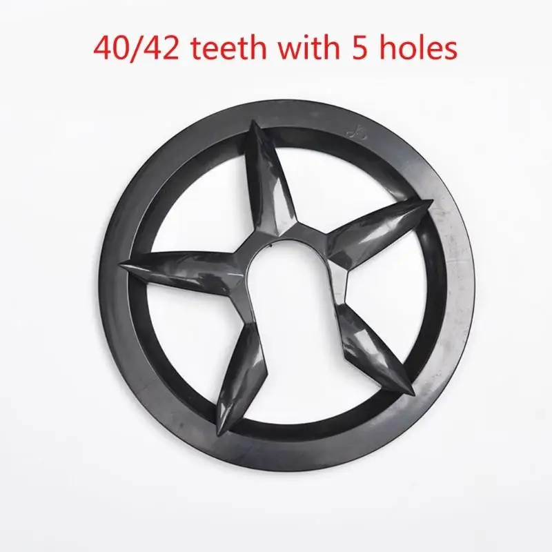 

R6FE 2Pcs 5 Hole Bicycles Chain Guard Impact Resistant Bikes Sprocket Cover