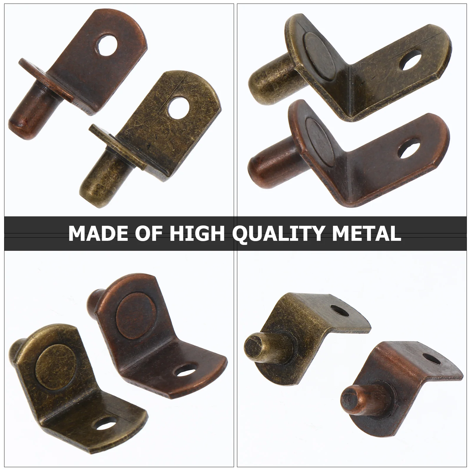 

80Pcs Reliable Shelf Brackets Pegs Closet Partitions Kitchen Cabinets ColdRolled Steel Fixing Holders