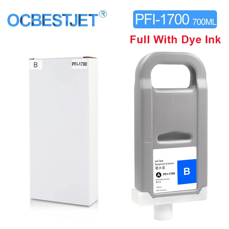 For Canon PFI-1700 PFI1700 Compatible Ink Cartridge For Canon Pro 2000 4000 4000s 6000 6000s pro 2100 4100 6100 with Dye Ink