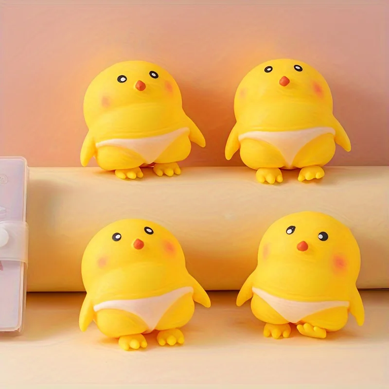 Jouets de Simulation de poulet Squishy Fidget, balles anti-Stress, décompression sensorielle, jouet à presser pour adultes et enfants, cadeaux de vacances